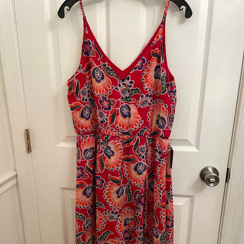 IZ Byer Sleeveless Hi Low Sundress Dress size L NEW with TAGS